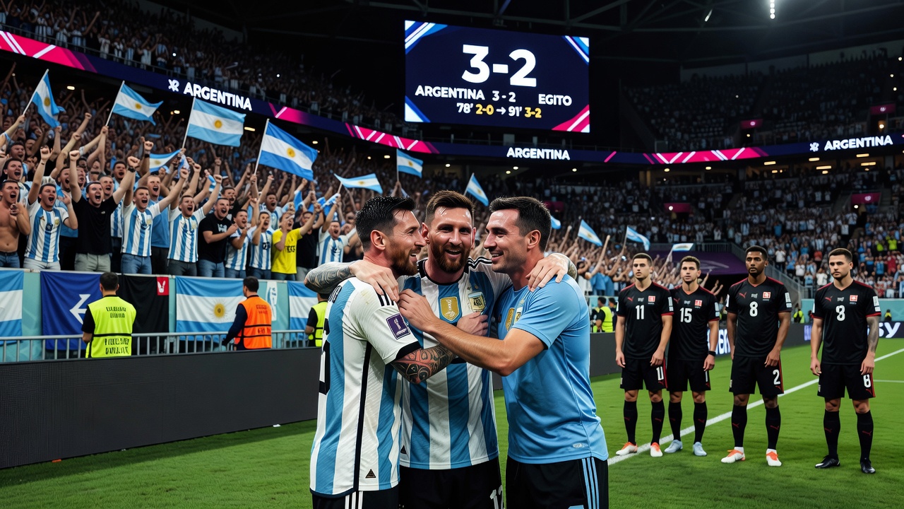 Argentina sobrevive a virada dramática e encara a Suíça nas quartas da Copa